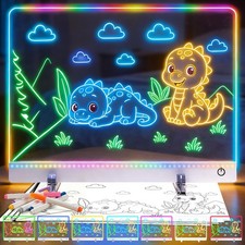 16.8-Inch Led Drawing Board for Kids: Rechargeable Lumiboard LED Drawing Tabl...