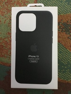 Apple Leather Case MagSafe iPhone 13  - Original Lederhülle Schwarz