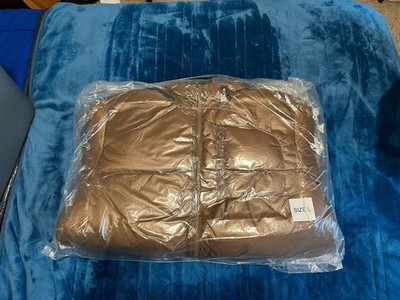 Supreme Brown Featherweight Down Puffer Jacket Size L