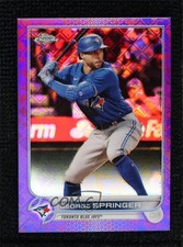 2022 Topps Chrome Logofractor Edition Purple Refractor /250 George Springer r0j