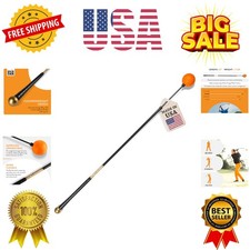 Golf Swing Trainer Aid Patented  for Improved Rhythm, Flexibility, Balance,...