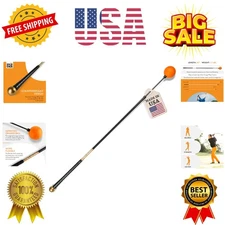 Golf Swing Trainer Aid Patented &  for Improved Rhythm, Flexibility, Balance,...