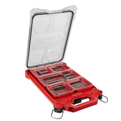 Milwaukee 48-32-4082 100 Pc Shockwave Impact Driver Bit Packout Kit, Alloy Steel