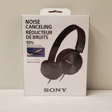 Sony MDR-ZX110NC Wired Noise Cancelling On-Ear Headphones Black 3.5mm