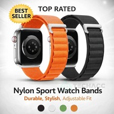 F Apple Watch Ultra 3 Series 11 10 9 8 7 49 46 45 41 42mm Nylon Sport Band Strap