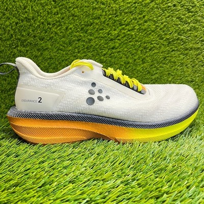 Craft Endurance 2 Mens Size 11 White Black Yellow Running Walking Shoes Sneakers