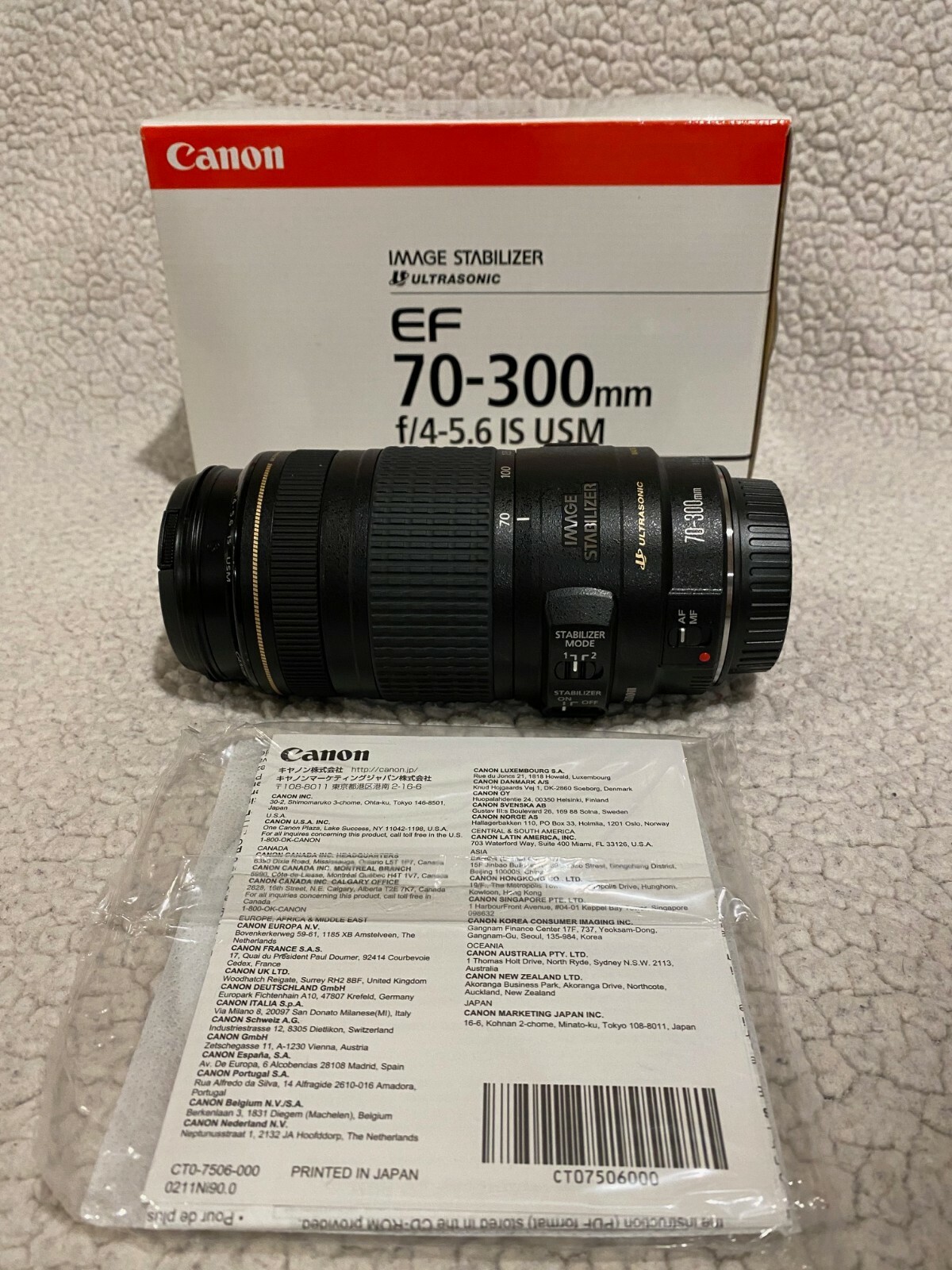 Canon Ef 70 300mm F 4 5 6 Is Usm Telephoto Zoom Lens For Sale Online Ebay