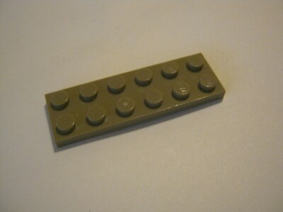 Lego x4 Dark Tan 2x6 Plate, 3795 (028-80)