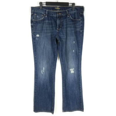 Old Navy The Flirt Bootcut Jeans Womens 14 Regular Dark Wash