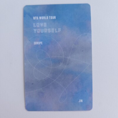 LOVE YOURSELF EUROPE LYS ヨーロッパ JIN ジントレカ BTS Official Love Yourself EUROPE JIN Photocard Full Set | eBay