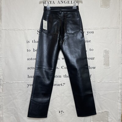 NWT! AGOLDE 90s Pinch Waist Recycled Leather High Waist