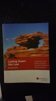 Laying Down The Law 8th Edition Textbooks Gumtree - 