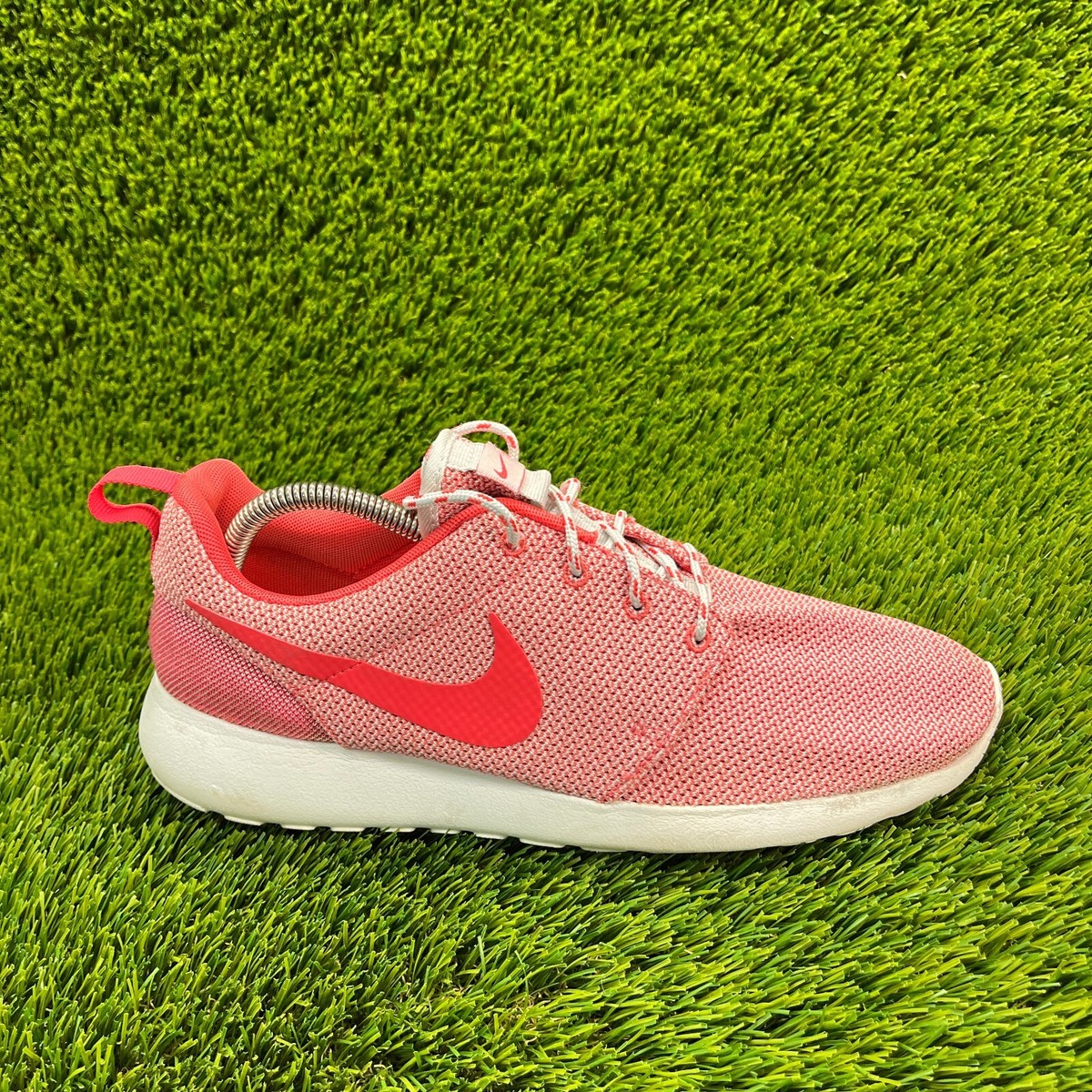 Nike Roshe Run Womens Size 11 Pink White Athletic Running Shoes Sneakers