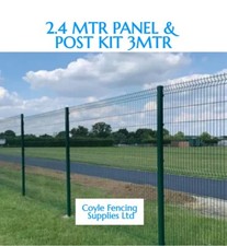 V Mesh Security Fencing Wire Vmesh  2.4m  X 3M 30Mtr Kit 10 Panels