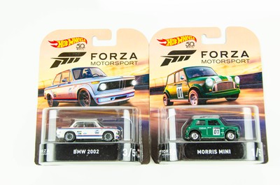 Hot Wheels Forza Motorsport Lot BMW 2002 Morris Mini 50th Real Riders
