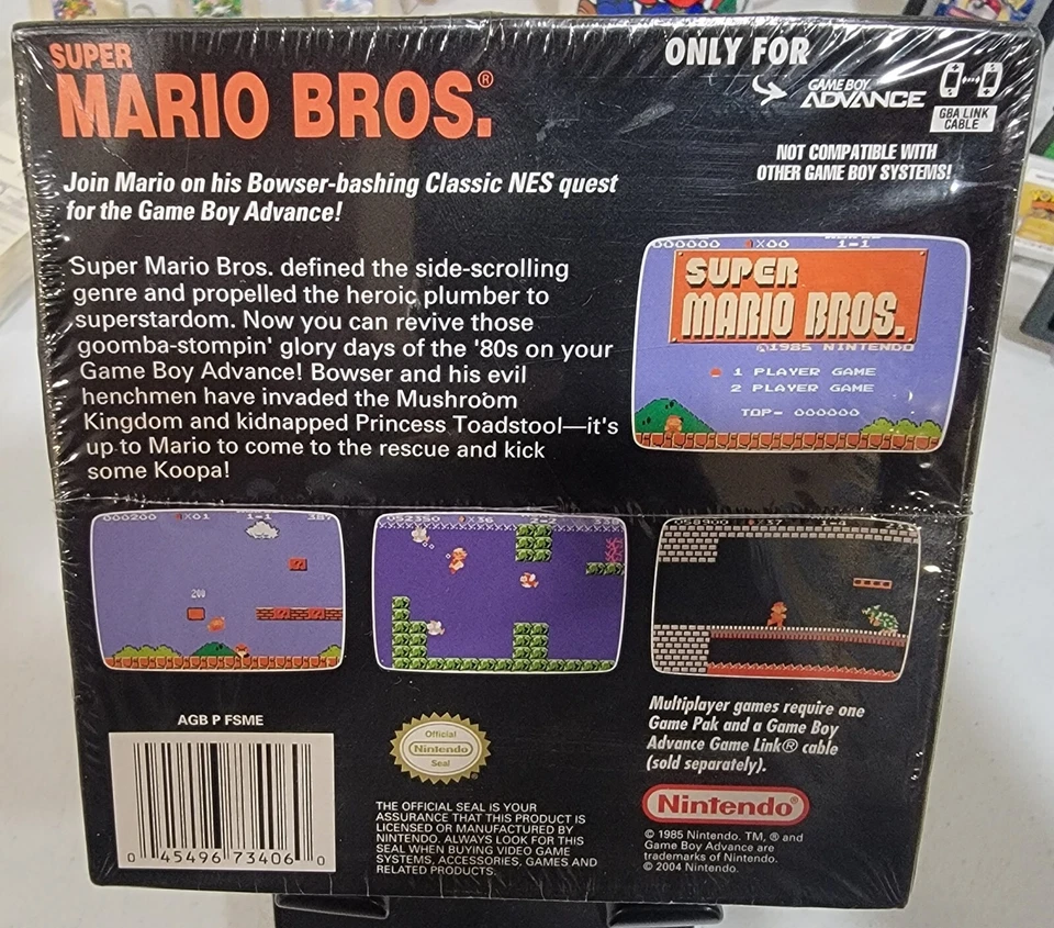 Super Mario Bros  Nintendo Gameboy Advance Factory Sealed RARE - Image 2 of 4