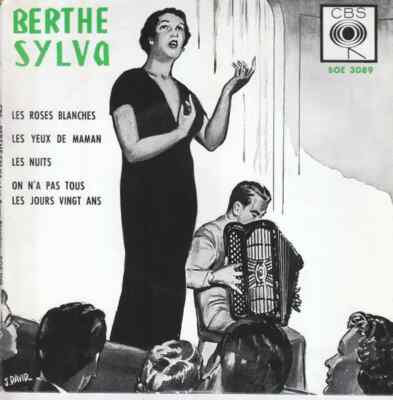 Berthe Sylva Les Roses Blanches Vinyl Single 7inch NEAR MINT CBS