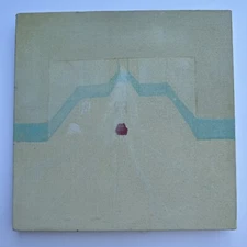 HIROSHI SUGITO PAINTING ABSTRACT JAPANESE MODERNIST SURREALIST FAMOUS LISTED 13"