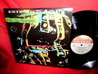 ELTON JOHN Passengers Extended Remix 45rpm 12'' LP 1982 UK MINT-