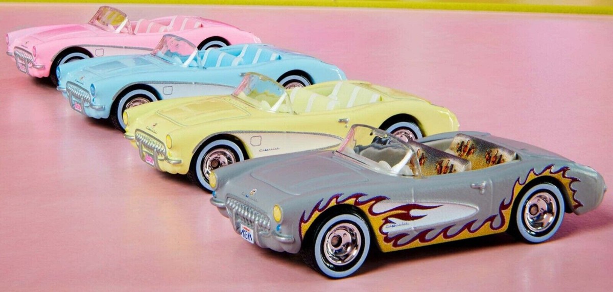 BARBIE The Movie - Hot Wheels Premium 4 PACK - 1956 CORVETTE