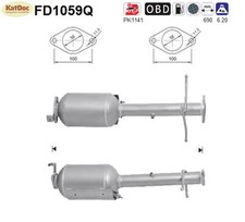 ✅ DPF Dieselpartikelfilter Ford Transit Connect Tourneo Connect 1.8 TDCi Euro 5