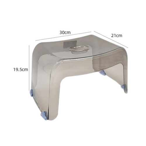 Acrylic Step Stool for Kids Household Shower Stool Foot Rest Clear Stool Chair - Picture 5 of 6