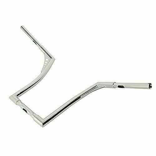 12" Rise Ape Hanger Handlebar Black/Chrome for VTX1300 VTX1800 New - Picture 18 of 19