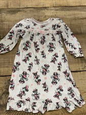 Disney Junior Minnie Mouse Girl 2T White Night Gown Long Sleeves