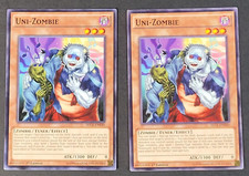 Yugioh TCG - 2x Uni Zombie - SECE-EN040 - NM - Secrets of Eternity - 1st - 2014