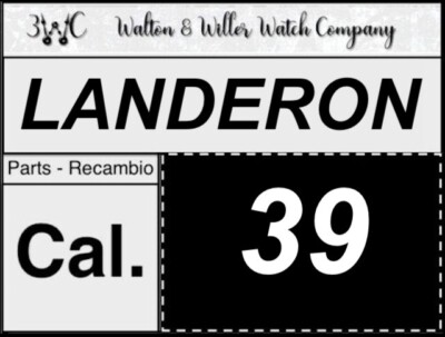 1 pc LANDERON 39 original parts vintage GENUINE manual movement New NOS 3WC