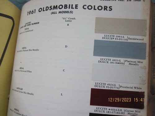 DuPont Auto Paint Chip Book 1959-1963 Domestic Foreign Tractor Truck & More - Picture 6 of 13