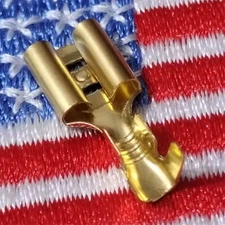 100-1000pcs Non-insulated 6.3mm Female Spade Terminals Quick Splice Connectors