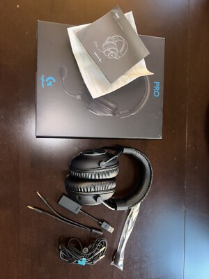 (Open Retail Box) Logitech G PRO X USB Wired Gaming Headset + Blue Voice for PC