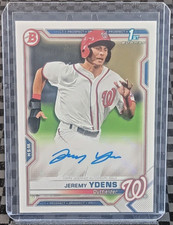 Jeremy Ydens Autograph 2021 Bowman 1st Bowman Paper Auto #PAPR-JY Nationals