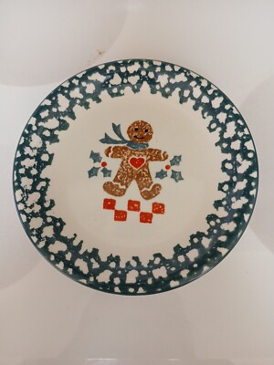 Set of 4 Folk Craft 7 3/4'' Ginger Bread Salad Plates