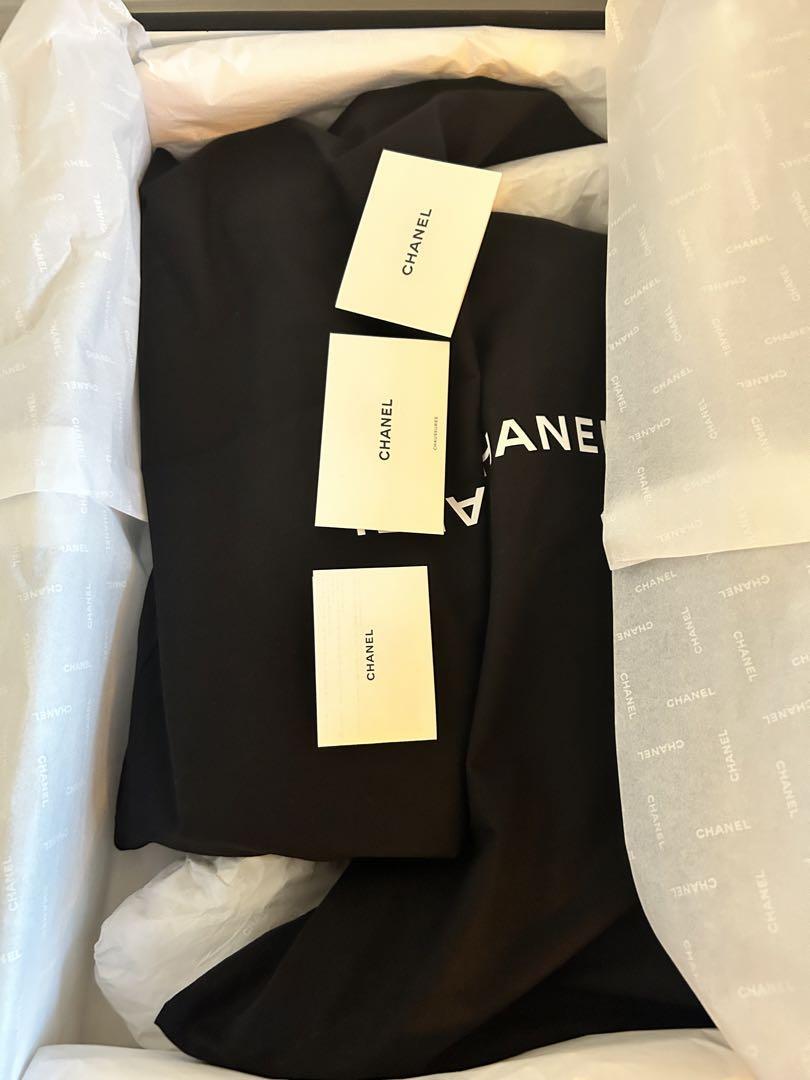最終値下げ　2024年10月購入CHANEL ロングブーツ ブラック23.5㎝ Purchased in October 2024 CHANEL long boots in black