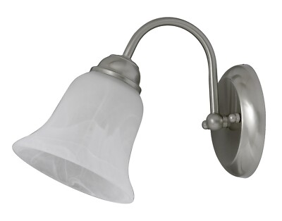 Rabalux 7361 Wandleuchte Francesca, E14, silber-weiß, Standard, 19cm