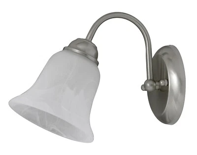 Rabalux 7361 Wandleuchte Francesca, E14, silber-weiß, Standard, 19cm - Bild 1 von 3