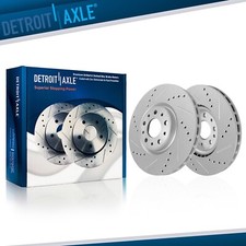 12.01 inch (305mm) Front Drilled Disc Brake Rotors for 2014 - 2020 FIAT 500L