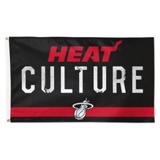 MIAMI HEAT 2023 CITY EDITION 3'X5' DELUXE FLAG NEW WINCRAFT   