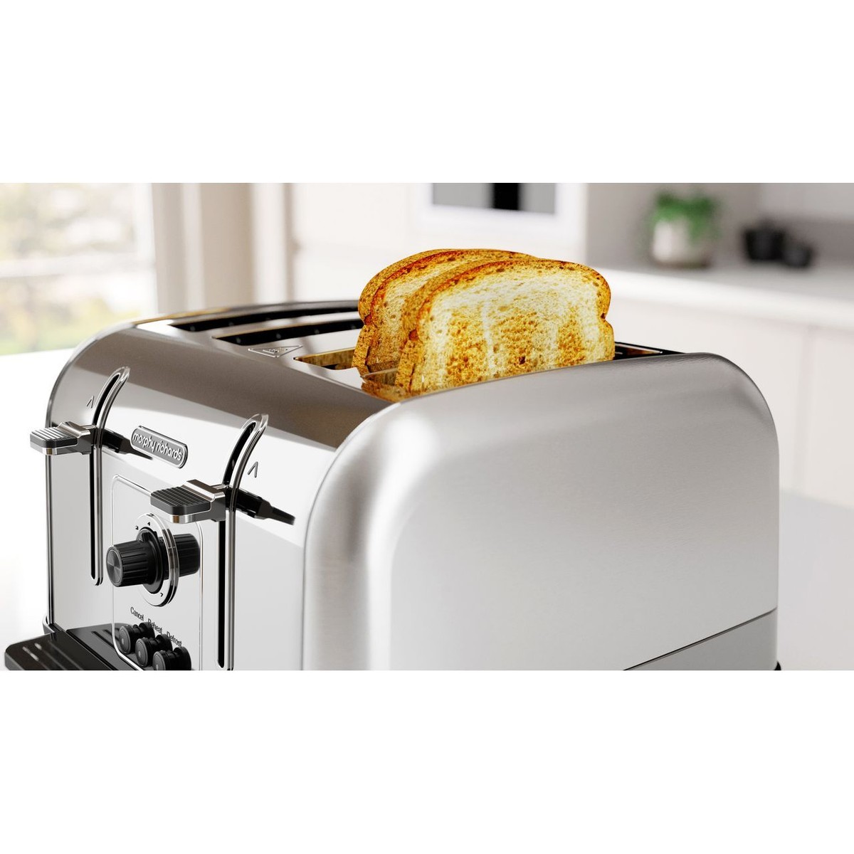 Morphy Richards 240130 Venture Slice Toaster Brushed Steel UK