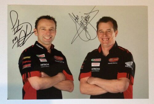 John McGuinness & Steve Plater TT Legends Autographed Hand Signed Photo + COA - Picture 1 of 1