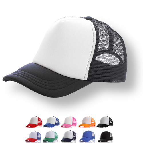 Plain Trucker Hat Cap - Unisex Adjustable Mesh Baseball - Various Colours DS1035 - Picture 1 of 47