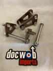 Kawasaki KX500 1990 New Docwob Engine mount and head stay plates with bolts