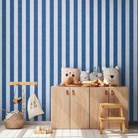 Vliestapete Kinder Beton Optik Blockstreifen Muster Blau 77078-5 (4,31€/1Qm)
