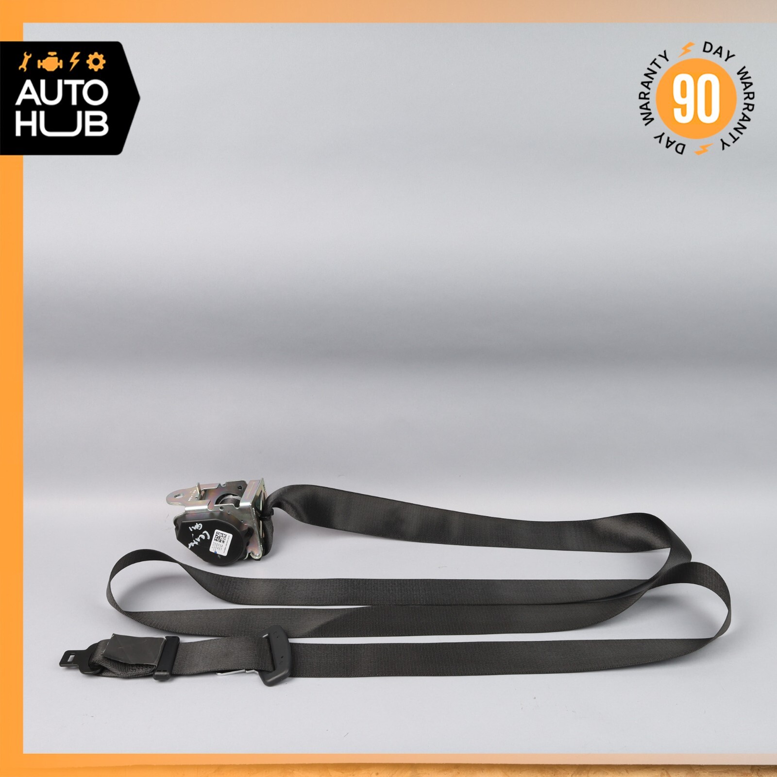 14-22 Maserati Ghibli SQ4 M157 Rear Center Seat Belt Seatbelt Black OEM 41k