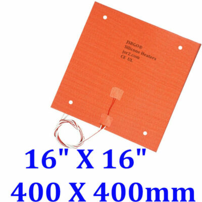 Creality CR-10 S4 3D Printer Heater Heated Bed 4 Holes 16'' X16'' Thermistor JSRGO