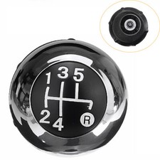 5-Gang Schaltknauf Knauf in Chrom Schwarz 55344048 Für Fiat 500 2012-2018