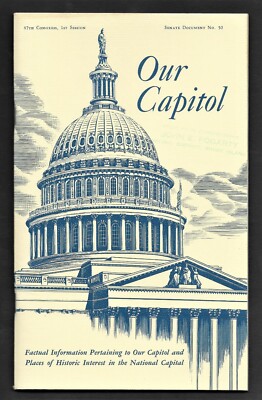 1961 Washington DC Informational Guide of Places to Visit - Issued by US Senate