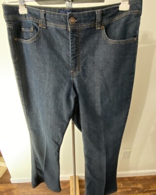 Basic Editions Women Size 18 Average Jeans 38X31  Bootcut Stretch Dark Wash